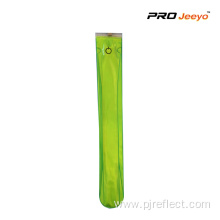 Reflective PVC Green Safety LED Slap Band